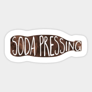 Soda Pressing - punny design Sticker